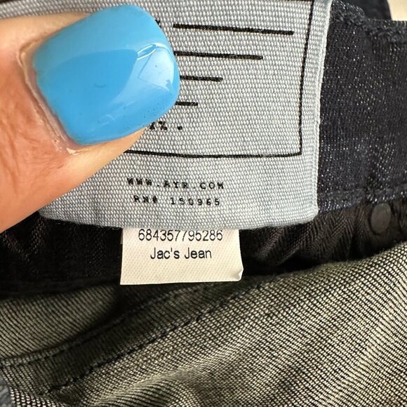 AYR The Skinny Jac's Jean Mid Rise Dark Rinse 25 #7943 - Picture 11 of 15
